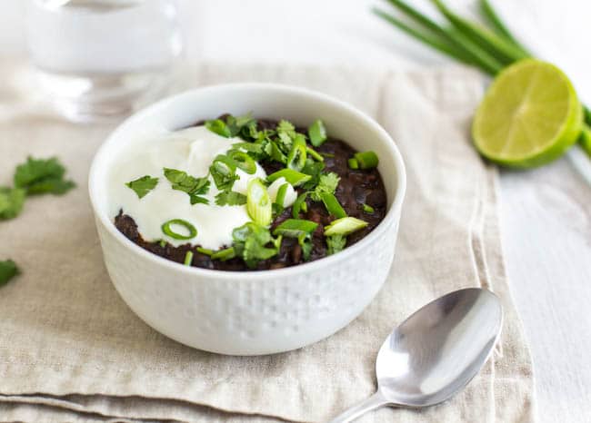 15 Minute Black Bean Soup