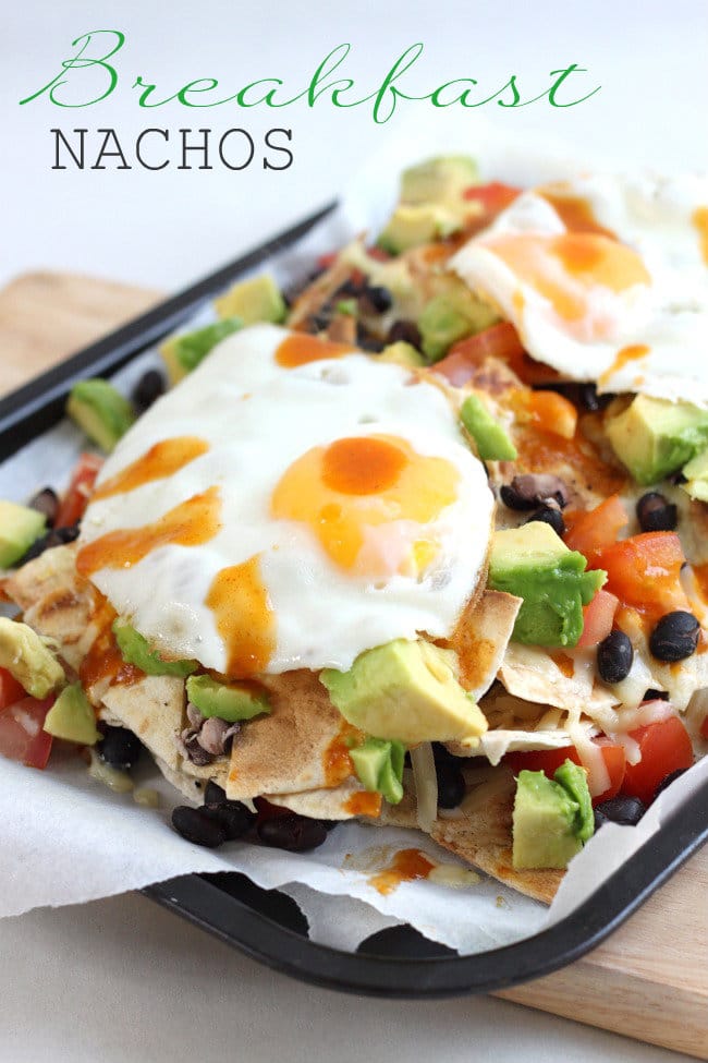 Breakfast nachos - finally an excuse to eat nachos for breakfast...!