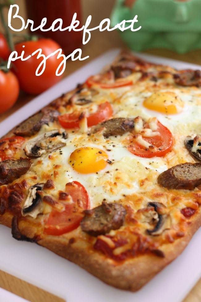 Breakfast pizza