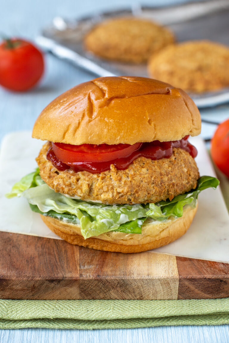 Easy Cheesy Chickpea Burgers