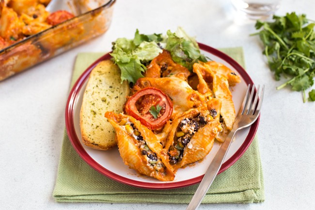 Enchilada Stuffed Pasta Shells